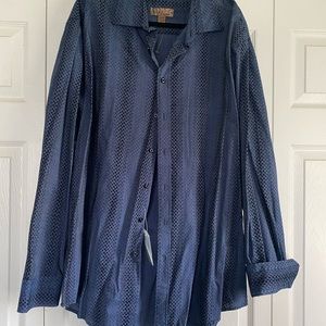 Men’s Warehouse Blue Long Sleeve Dress Shirt
